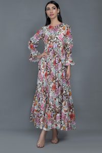Kayseria Summer Embroidered Embellished Dresses for Women