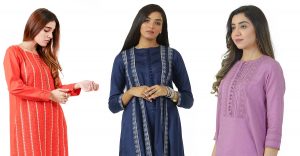 EGO Winter Basic Embroidered Kurta & Pants Designs 2022