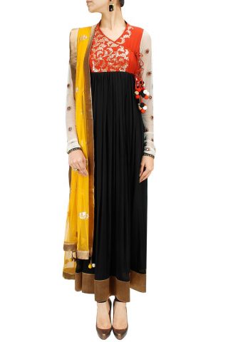angrakha style frock design