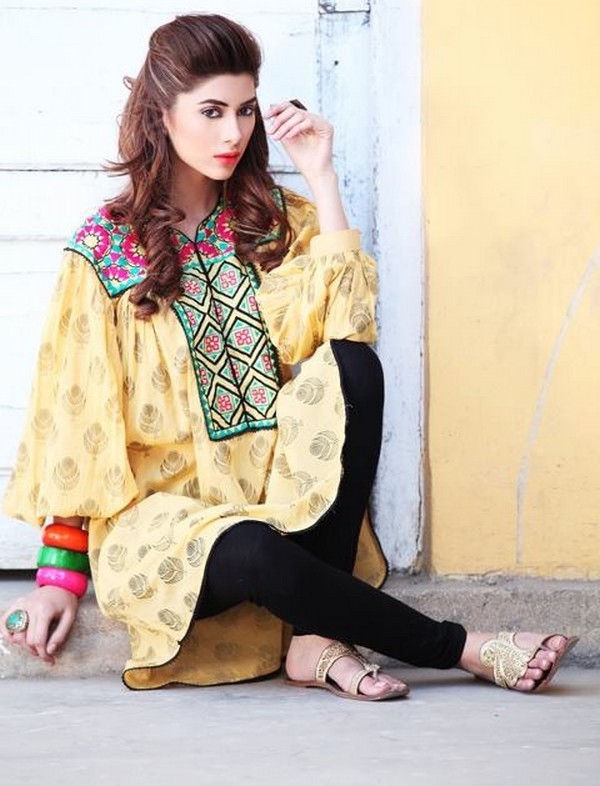 v shape frock design