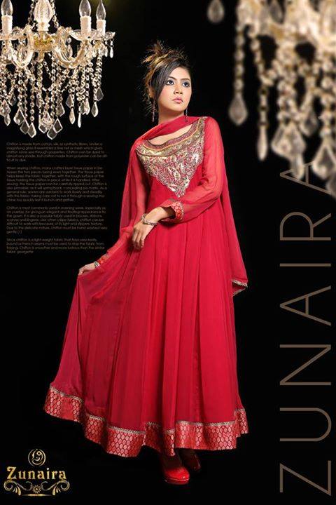Latest Pakistani Party wear Dresses for Women by Zunaira Lounge Formal Collection 2015-16 (22)