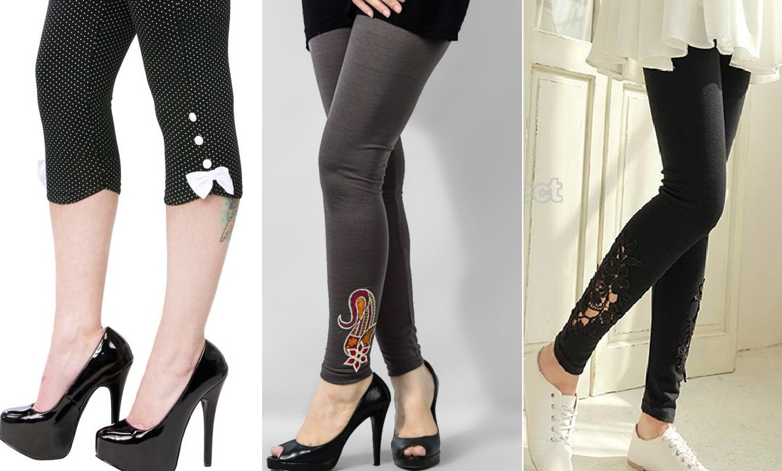 Latest Styles & Designs of Women Printed Embroidered Tights, Leggings & Capri Collection 2015-2016