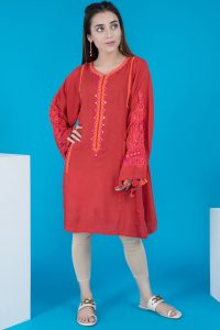 medium length pakistani winter shirts
