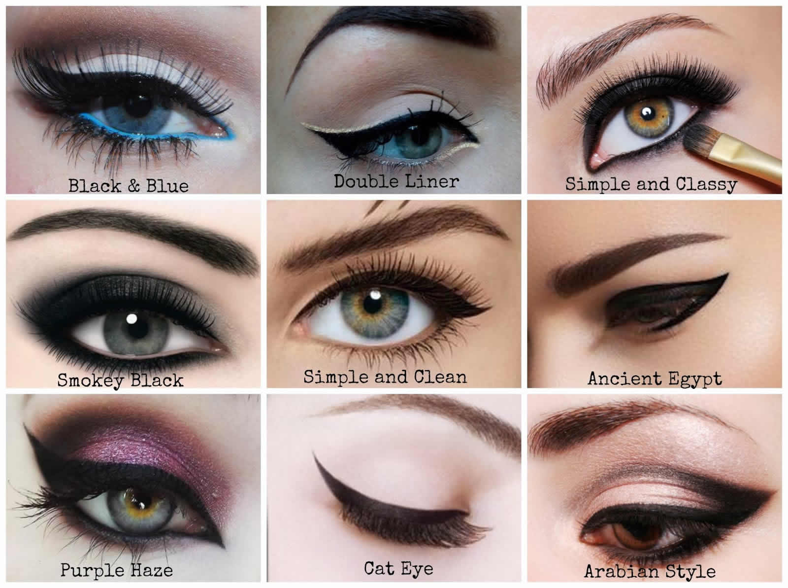 Eyeliner For Eye Shape Chart