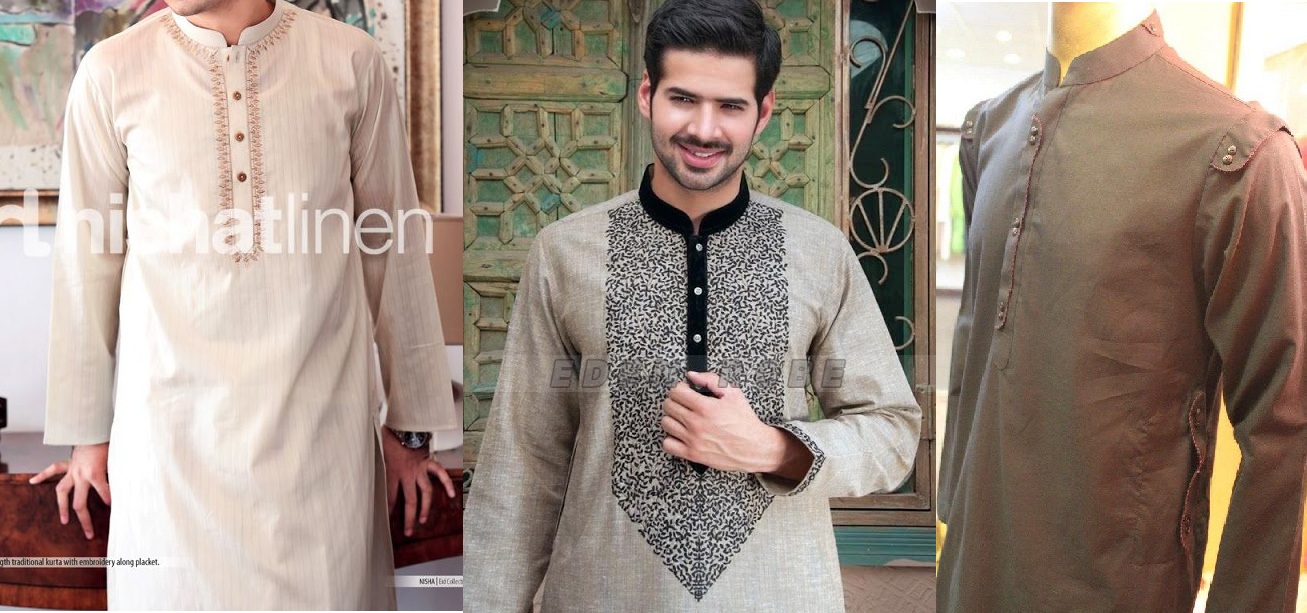 Latest Men Kurta Designs Summer Spring Collection 2015-2016 - StylesGap.com