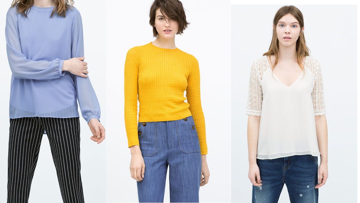 ZARA Spring-Summer Collection 2015 Latest Women Dresses, Tops, T Shirts, Skirts & Accessories