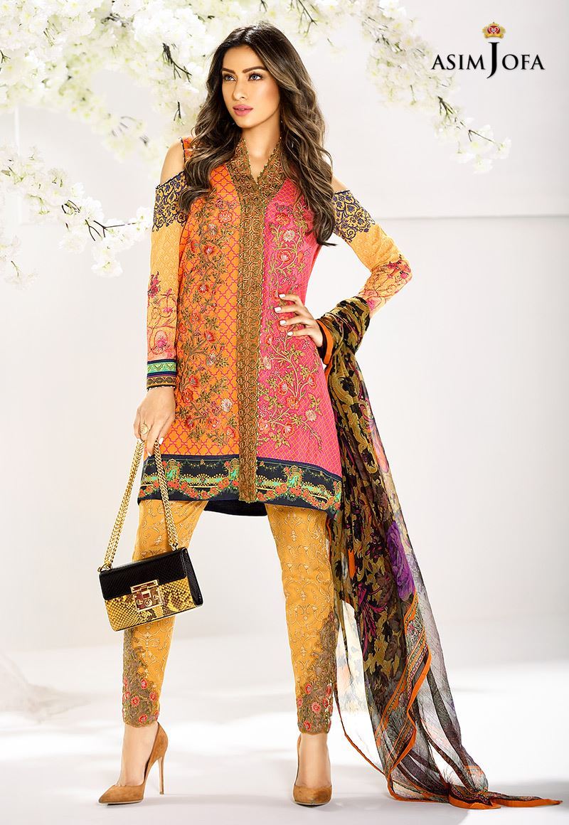 Asim jofa mehndi clearance dresses 2018