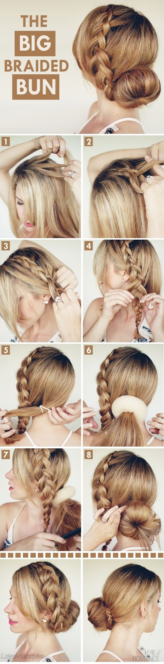 messy hair side bun tutorial