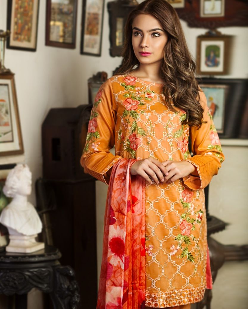 Nimsay Luxury Summer Embroidered Lawn Suits Collection 2018-19 (10 ...