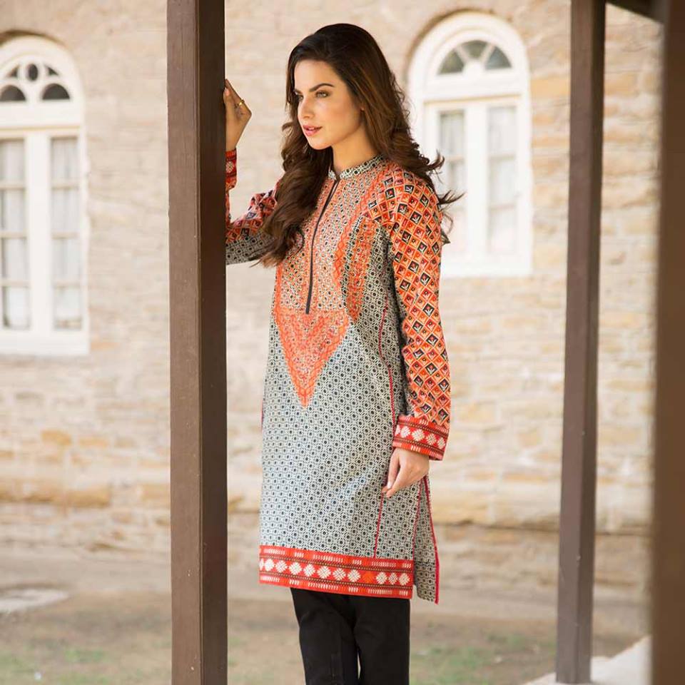 Latest Trends of Summer Lawn Kurtis Designs Collection for Women 2015 ...