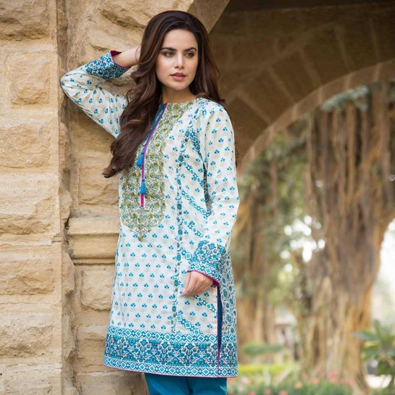 new stylish lawn kurti designs