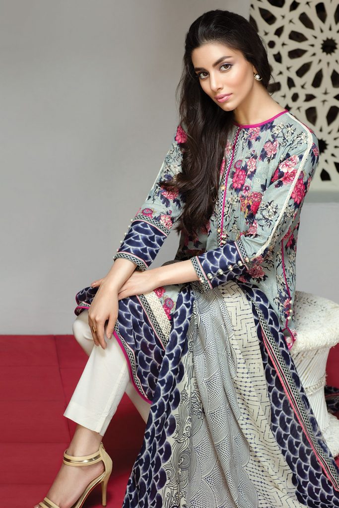 KHAADI Lawn & Chiffon Eid Dresses Collection 20162017 (2)