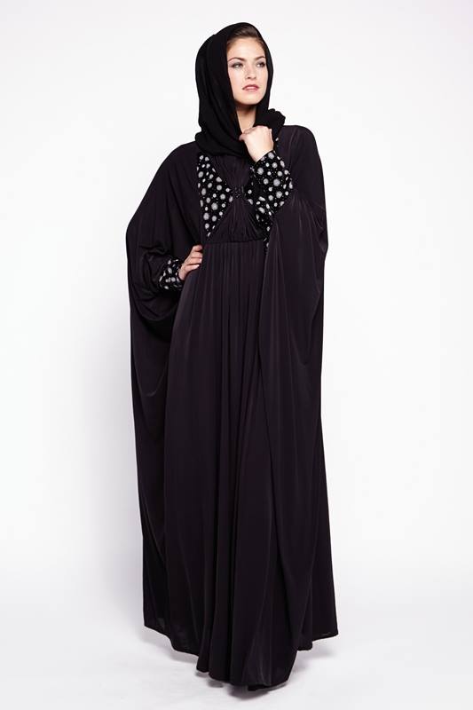 Latest Black Plain Abaya  Designs Collection 2021 16