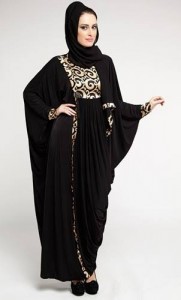 Latest Black Plain Abaya Designs Collection 2015-16