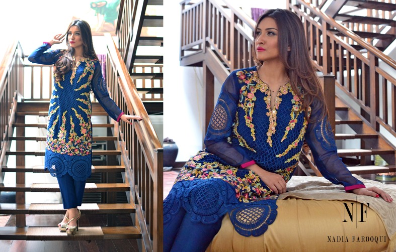 Nadia Farooqui Latest Eid Wear Dresses Formal Collection for Women 2015-2016 (3)