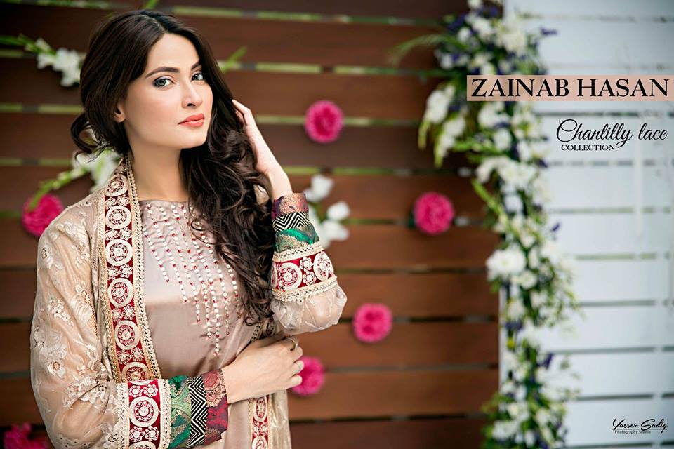 Zainab Hasan Chantilly De Lace Eid Formal Dresses Collection 2015-2016 (18)