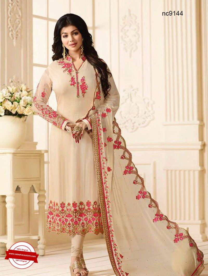 Ayesha Takia Indian Fashion Designer Churidar Suits Designs Collection 1