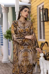 tiger same printed 3 piece suit