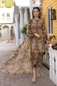 tiger lion same printed 3 piece suit