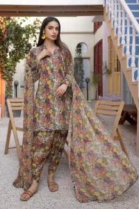 best same printed shalwar kameez 3 piece suit design