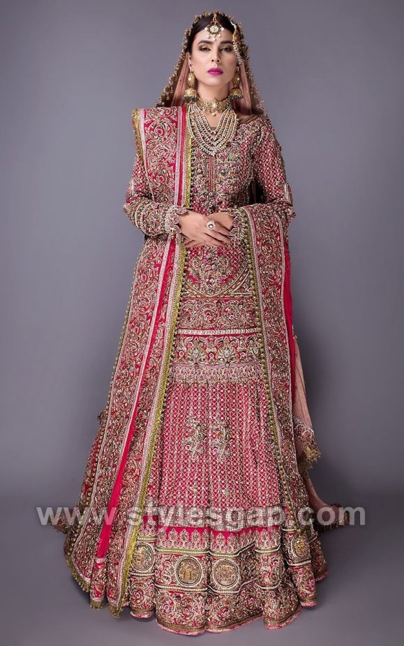 kundan work lehenga designs by fahad hussayn (1)