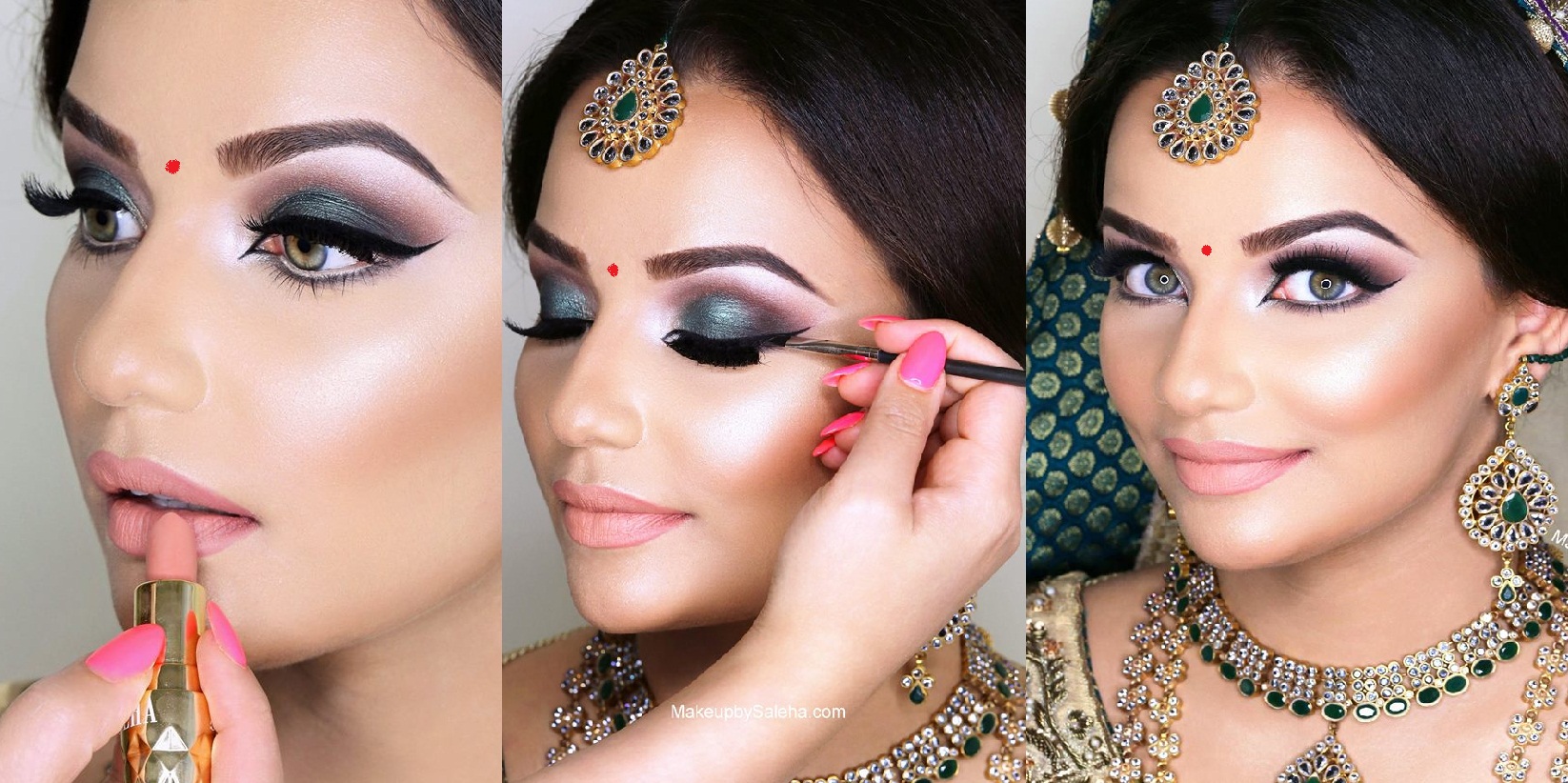 indian bridal wedding makeup step by step tutorial with pictures