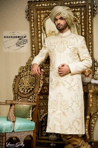 Nauman Afreen Groom Wedding Sherwani Designs Latest Collection 2018