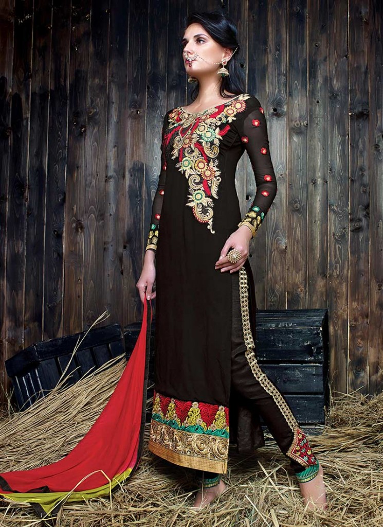 Latest Straight Pant Suits Designs Collection 20182019