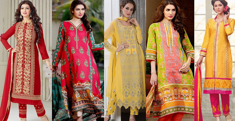 S 62 C Lawn Cotton Heavy Embroidered Long Straight Cut Pakistani Suit –  Shopin Di Apparels