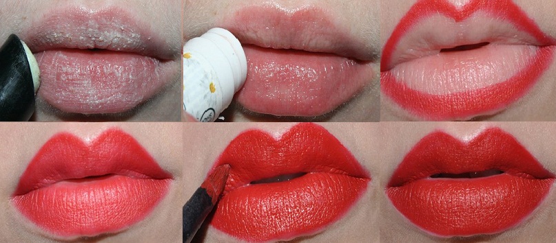 Step by Step Bold Red Lipstick Tutorial for Christmas