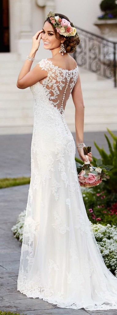 wedding bridal white gown