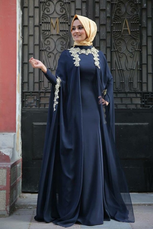 Latest Fancy Party Wear Formal Hijabs Abaya Collection 