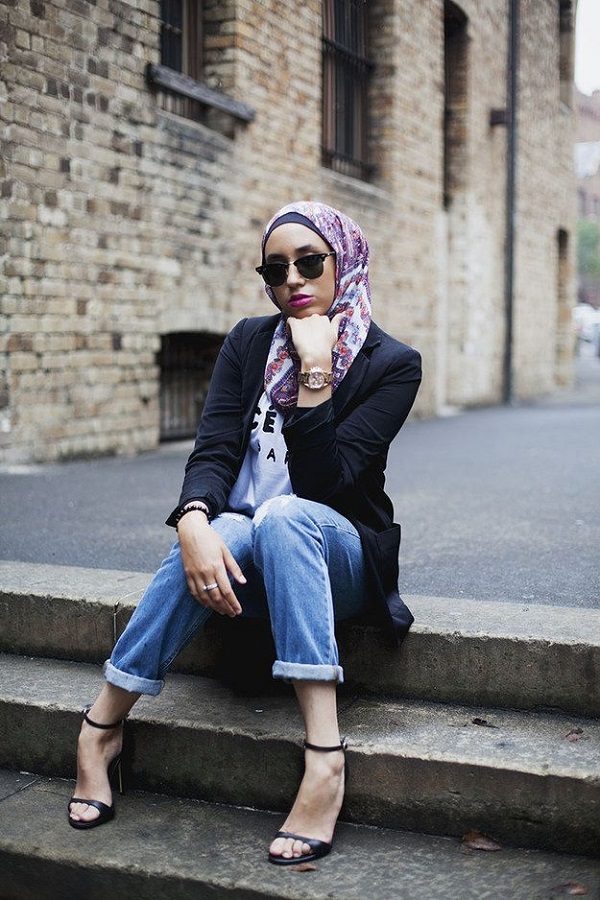 Latest Casual  Hijab  Styles  with Jeans  2019 2019 Trends Looks