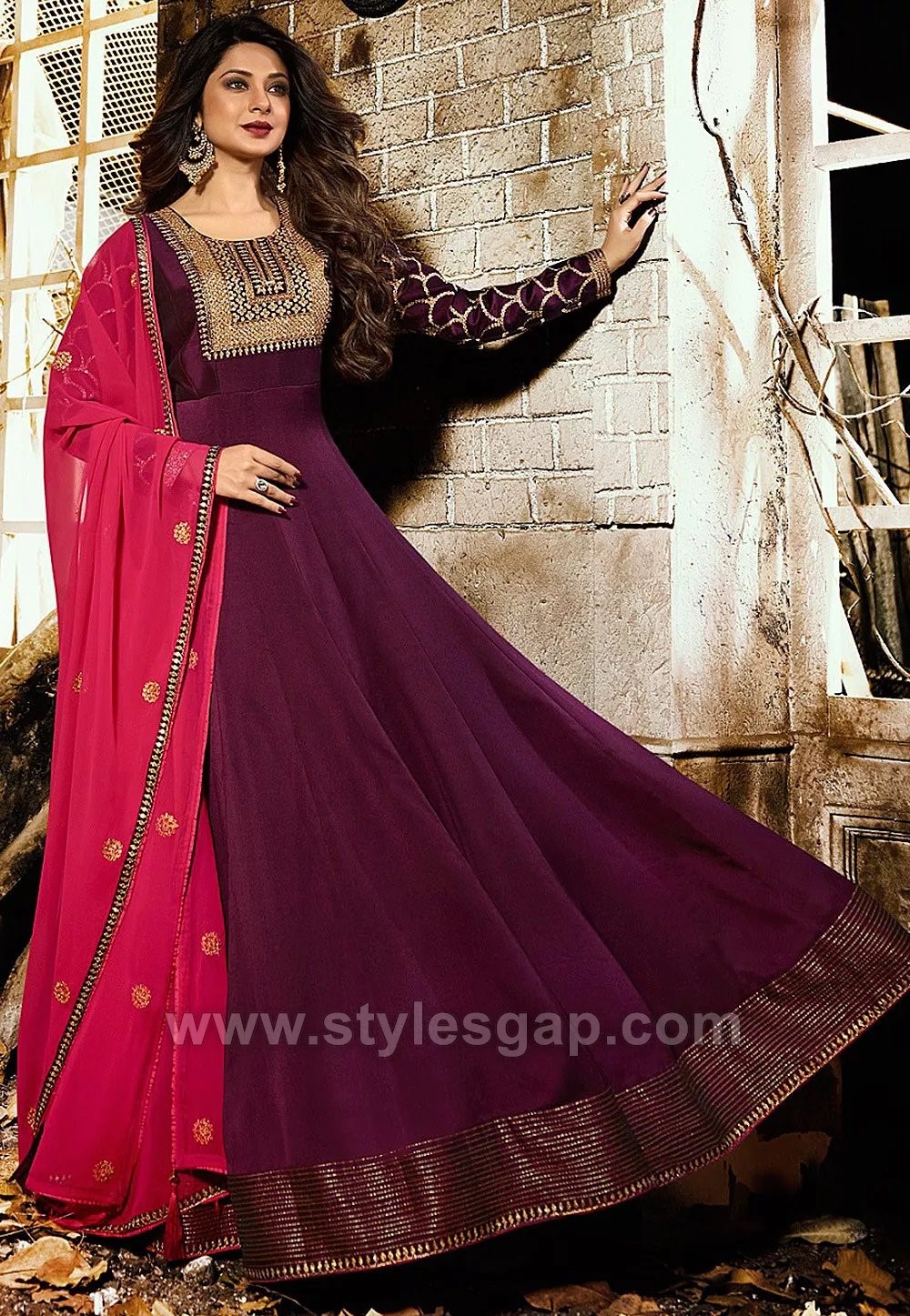 anarkali umbrella suit