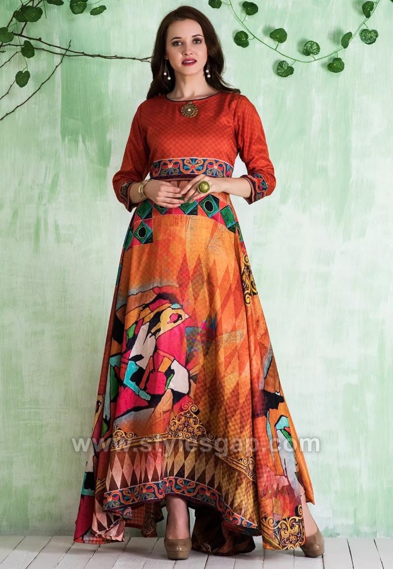 floor length umbrella frock
