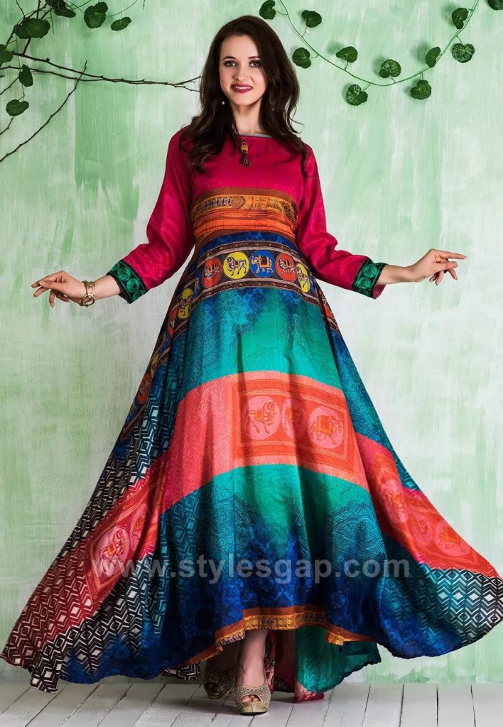 floor length umbrella frock