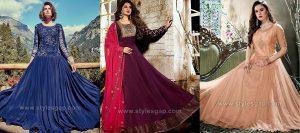 Latest Umbrella Cut Dresses Frocks Designs 2024 Collection