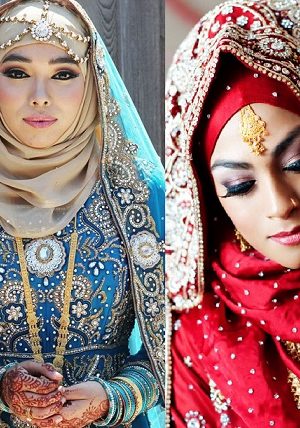 Latest Bridal Hijab Dresses Designs Collection 2016-2017