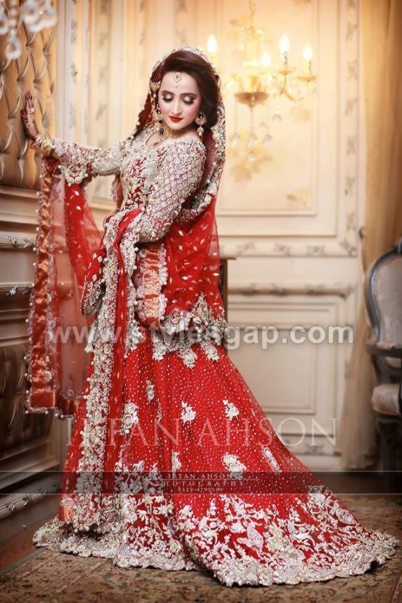 Pakistani Bridal Lehenga Dresses Designs Styles (14)