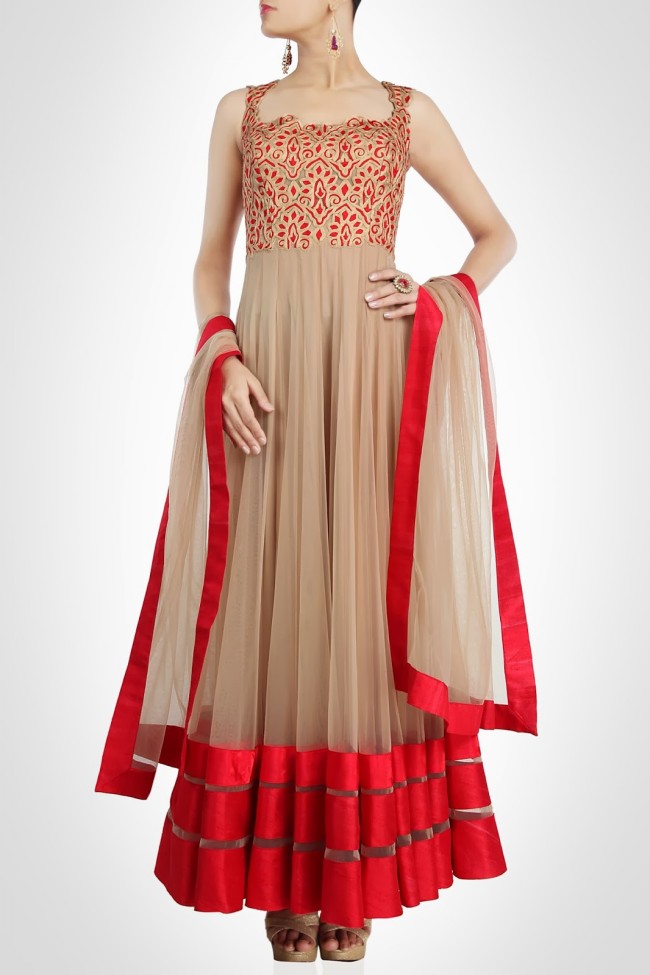 cotton ki umbrella frock