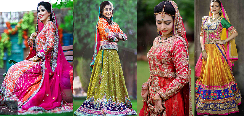 Designer Pakistani Lehenga Blouse Design Gown for Walima Wear