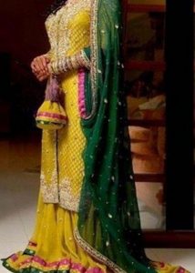 sharara for mehendi function