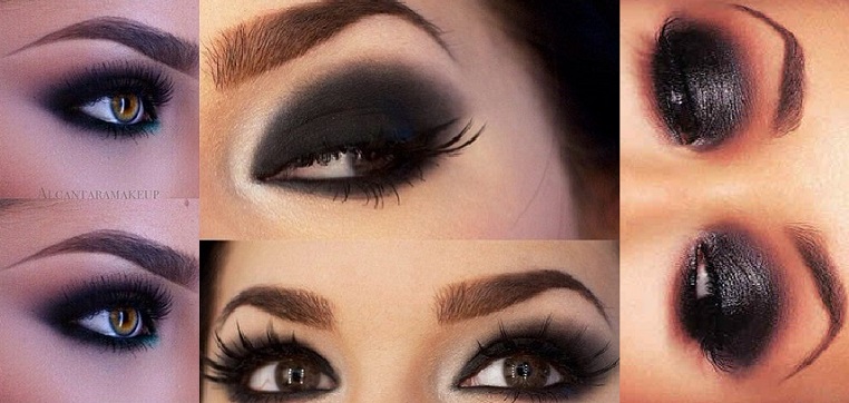 Black Smokey Eyes Makeup Tutorial Step by Step