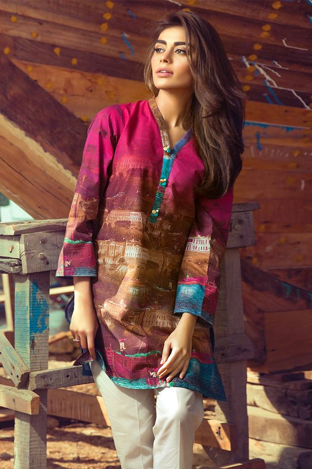 Gul Ahmed Latest Women Summer Pret Dresses Collection 2016-2017 (6)