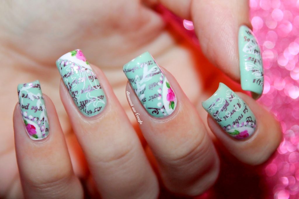 10. Glitter Summer Square Nail Designs - wide 10