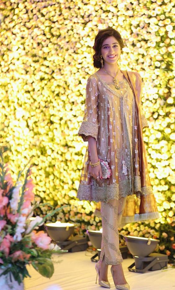 Latest Party Wear Embroidered Shirt Designs with Trousers Pants Collection 2016 2017 6