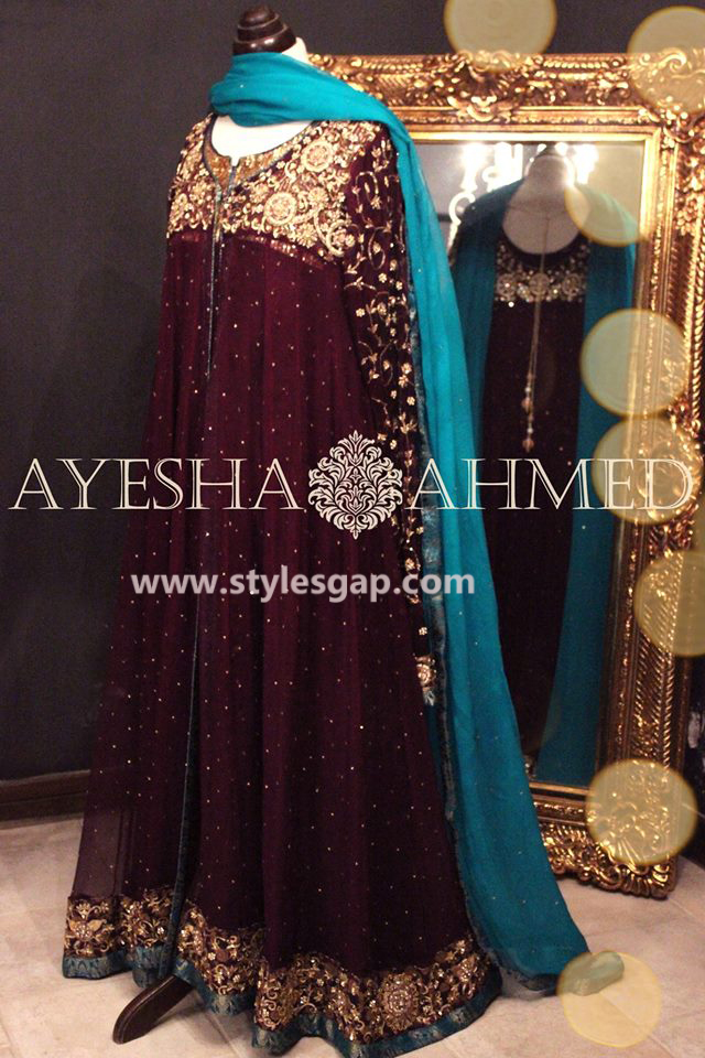 Ayesha Ahmed Formals Party Wear Dresses Designs 2016-2017 Collection ...