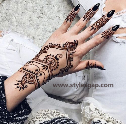 Simple Easy Eid Mehndi Designs 2020 2021 Latest Collection