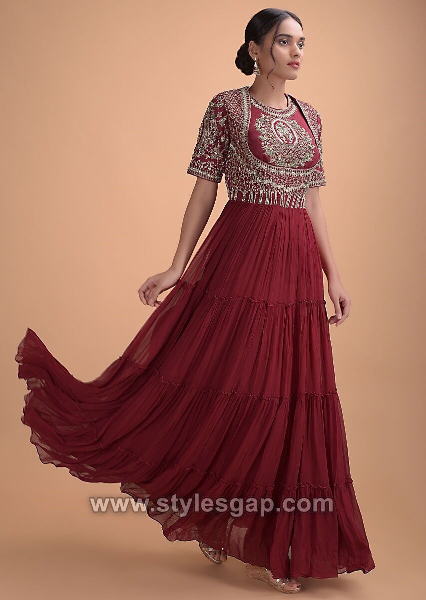 50 Lehenga with Jacket | Cape lehenga - Fusion Ethnic Wear