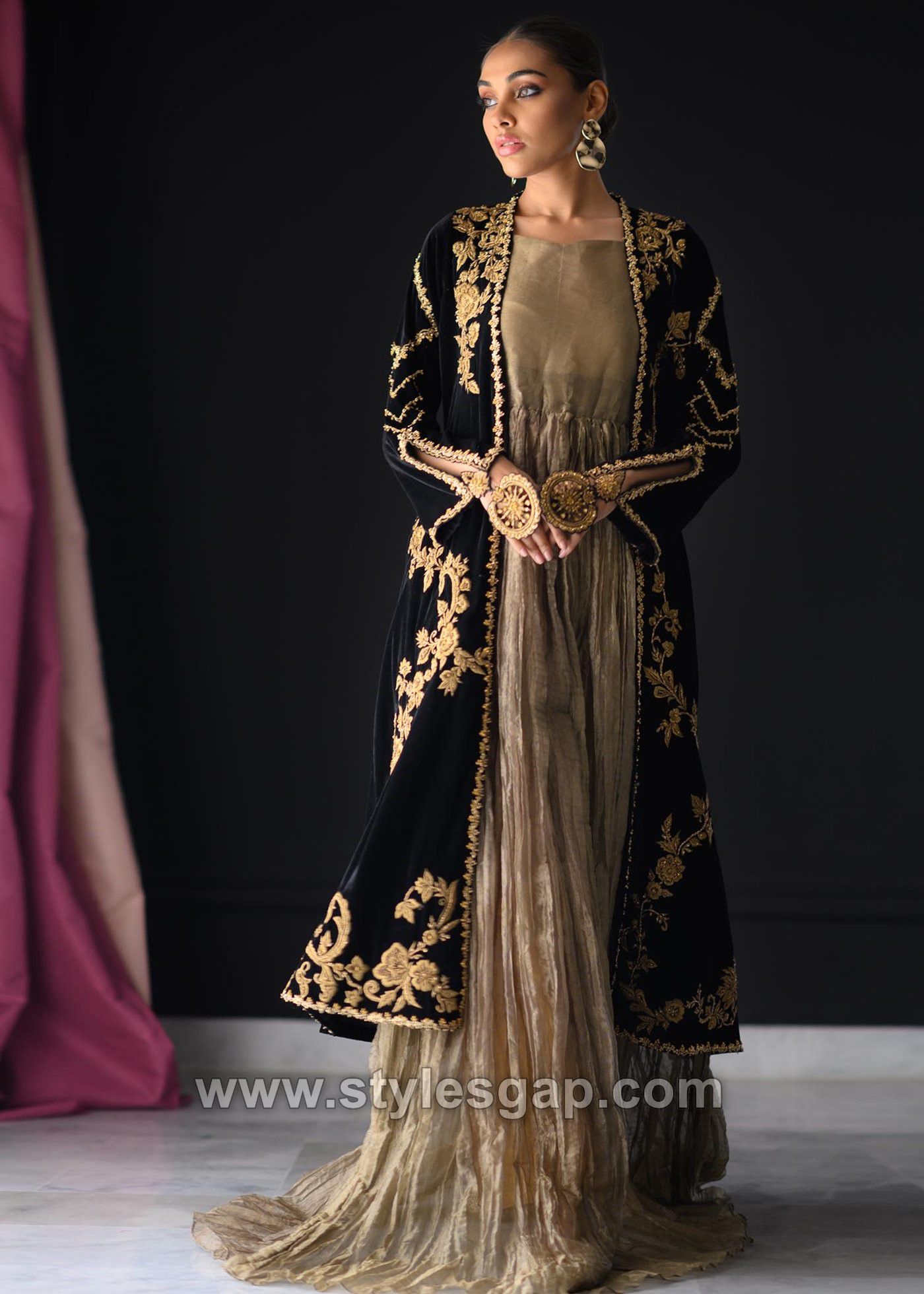 Designer Jacket Gown | India USA UK Canada | Indian gowns dresses, Designer  dresses indian, Kurti designs